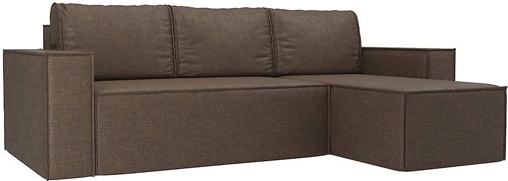 Угловой диван с ящиком для белья Лофт Шоколад
