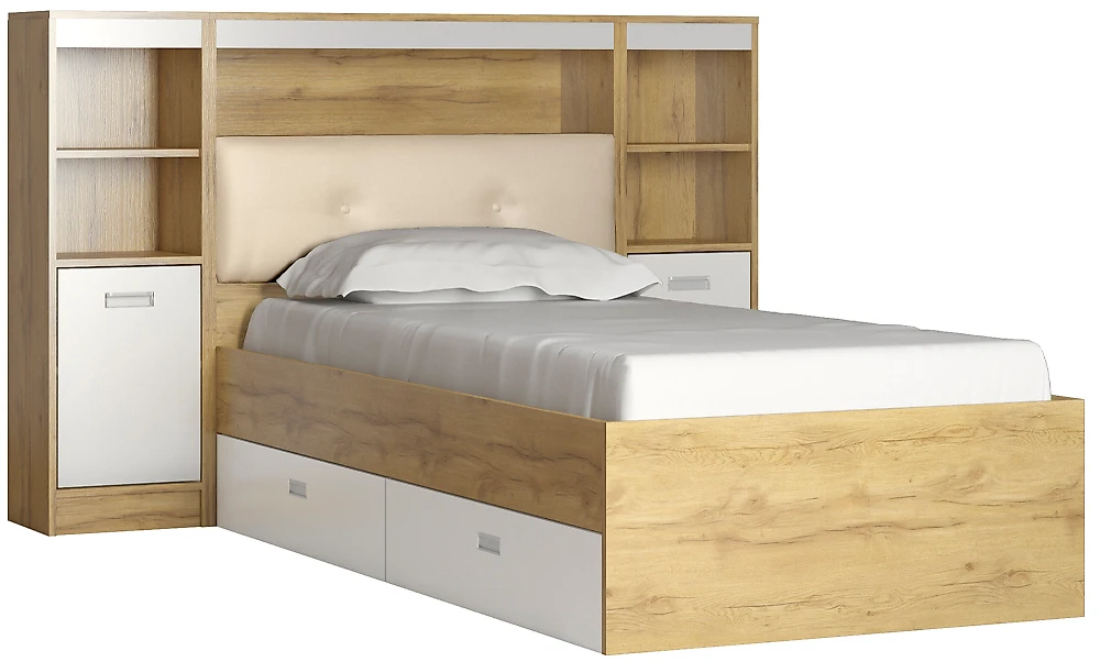 кровать в стиле минимализм Виктория-5-90 Дизайн-1