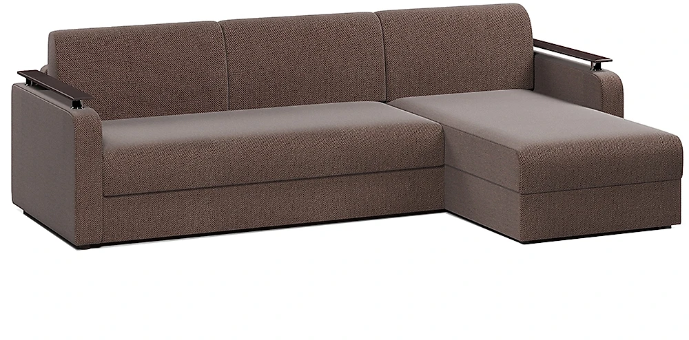 Угловой диван с независимым пружинным блоком Марракеш Браун