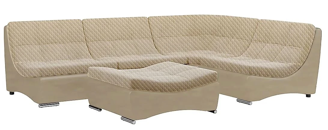 Угловой диван с механизмом пума Монреаль-6 Даймонд беж