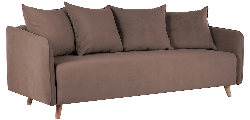 Коричневый диван Лила трехместный Дизайн 1