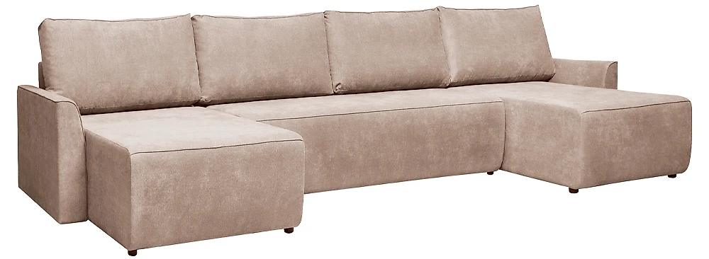 Угловой диван с независимым пружинным блоком Марсель П-образный Дизайн 1