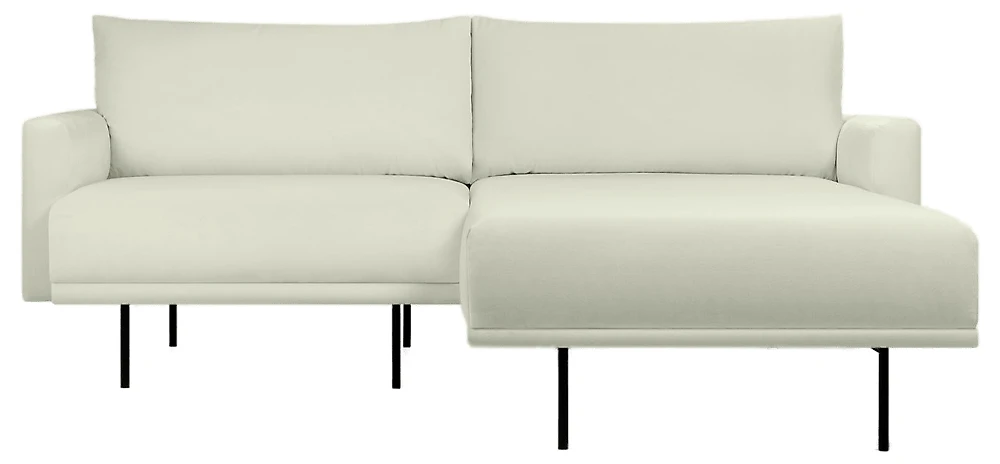 Светлый диван Мисл-1 Barhat White арт.1193125