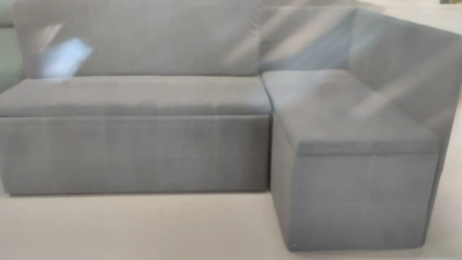 Двухместный диван на кухню Домино Комби Грей угловой арт. 663948