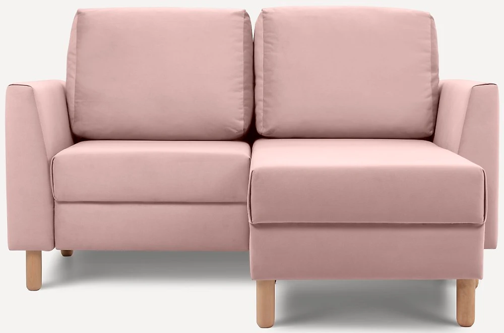 Угловой диван эконом класса Ройн Мини Velvet Pink арт. KZ000013108