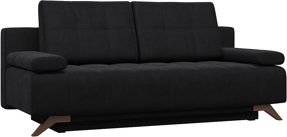 Прямой диван с пружинным блоком Баден-Баден Нуар