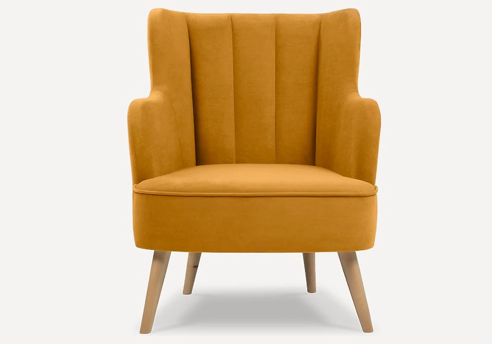 Кресло в классическом стиле Ларни Velvet Mustard арт. 2001387884