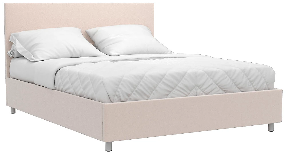Двуспальная кровать Белла 160х200 с ламелями Плюш Милк