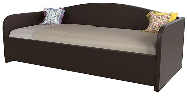 Кровать односпальная 80х200 см Uno Дарк Браун (Сонум)