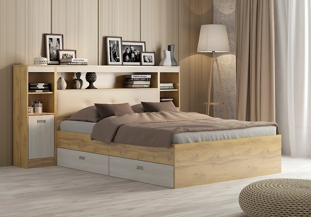 кровать в стиле минимализм Виктория-5