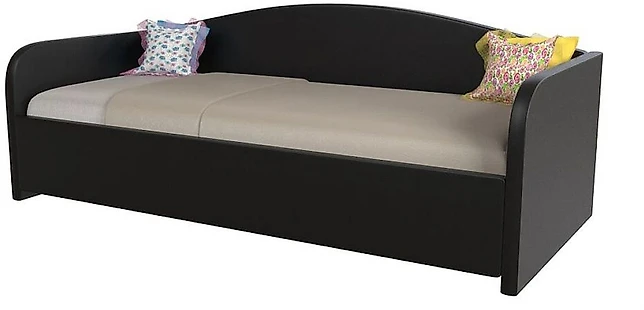 Кровать из ЛДСП  Uno Блэк (Сонум)